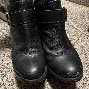 Jimmy Choo Black Leather Ankle Booties